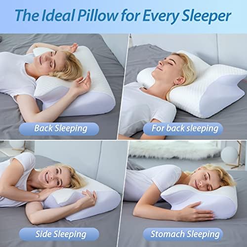 HOMCA 2 in 1 Memory Foam Cervical Pillow 1