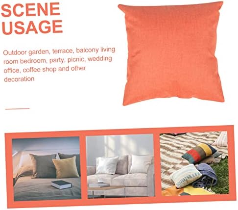 MAGICLULU 4pcs Linen Pillow Covers for Home and Outdoor Use