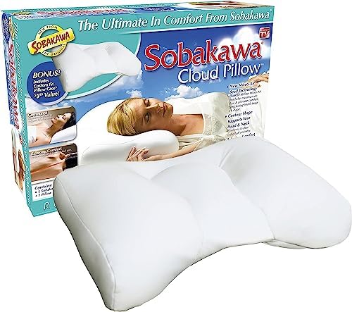 Sobakawa Cloud Pillow - Contoured Support Pillow for Neck and Head