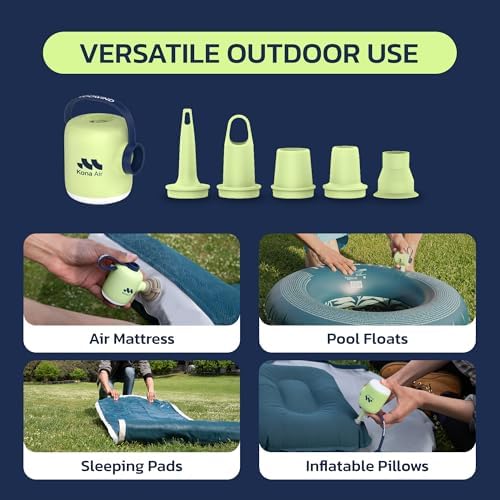 Woowind Cordless Air Mattress Pump with LED Light