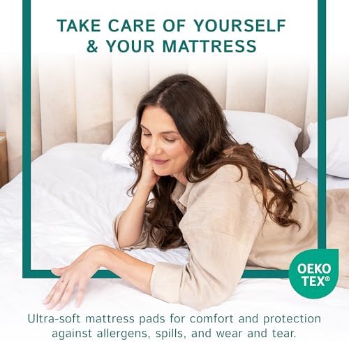 Full XL Waterproof Mattress Pad with Quilted Pillow Top