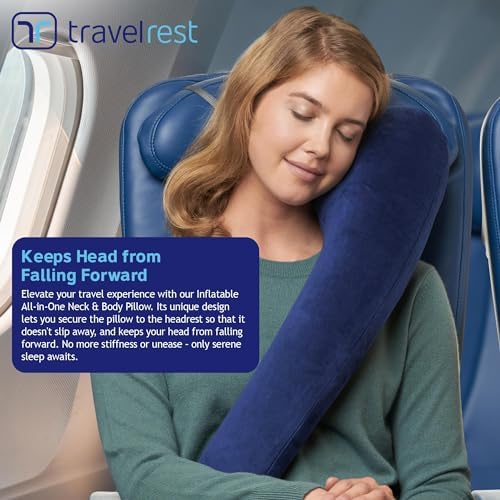 TRAVELREST All-in-One Travel Pillow with Washable Cover