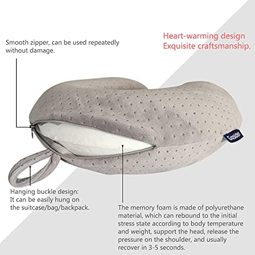 Gosider Memory Foam Travel Pillow U Shape Neck Support
