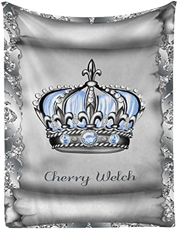 Personalized Baby Blanket with Name - 30x40 Inches Flannel Fleece Throw