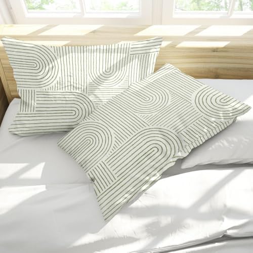 Abstract Pillow Protectors Set of 2 with Zipper