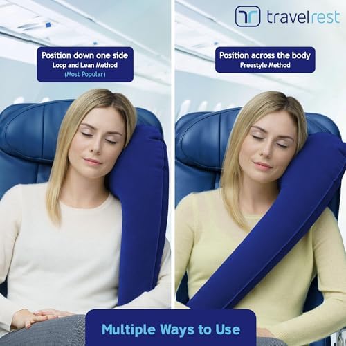 TRAVELREST All-in-One Travel Pillow with Washable Cover