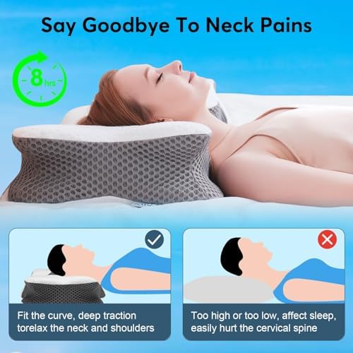 Anvo Cervical Pillow for Neck and Shoulder Pain Relief