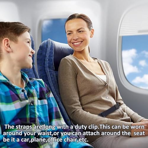 Portable Inflatable Lumbar Support Pillow for Travel and Office