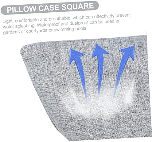 DECHOUS 2pcs Lightweight Waterproof Throw Pillow Covers for Sofa and Garden