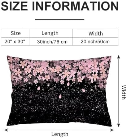 Cherry Blossom Throw Pillow Cover Set of 2 Queen Size