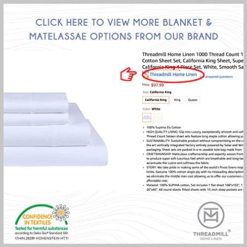 Threadmill Luxury King Pillow Cases 2 Piece Set