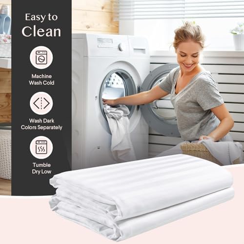 FAUNNA 600TC Cotton Pillow Protectors 4 Pack King Size 20x36