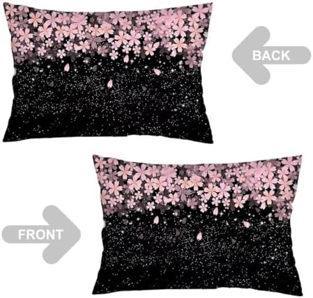 Cherry Blossom Throw Pillow Cover Set of 2 Queen Size