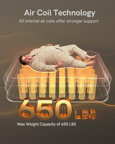 NatraCalm Queen Air Mattress with Built-in Pump