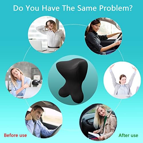 Newsty Car Neck Pillow with Adjustable Strap and Removable Cover 1
