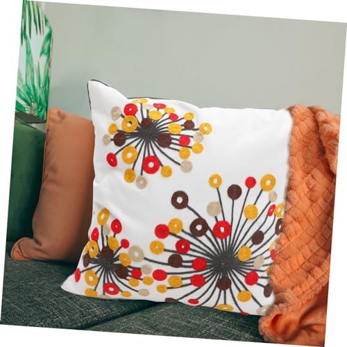 WHAMVOX 2pcs Bohemian Style Canvas Throw Pillow Covers with Hidden Zipper