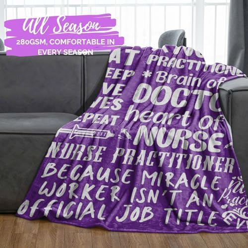 InnoBeta Purple Throw for Nurses Nurse Week Gift 1