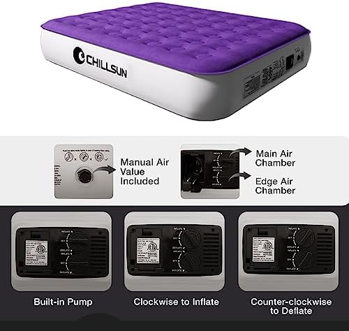 CHILLSUN Twin Air Mattress with Built-in Pump 1