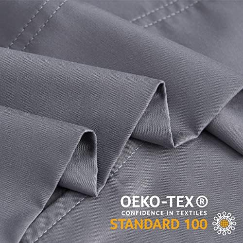 BEDELITE Cooling Pillowcases Queen Size 20x30 Grey
