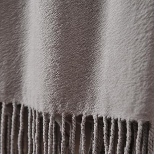 CUDDLE DREAMS Silk Throw Blanket - Gray 1