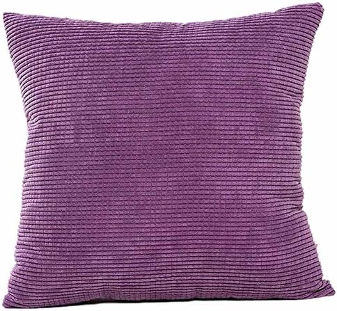 Scceatti 18x18 Purple Zipper Throw Pillow Covers
