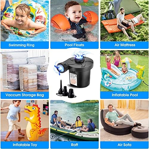 BrilliantHouse Electric Air Pump with 3 Nozzles 1