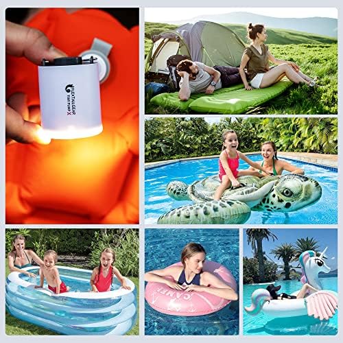 FLEXTAILGEAR Tiny Pump X Portable Air Pump with Camping Light