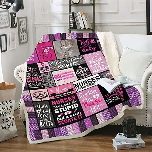 Nurse Gifts Throw Blanket for Women 50x60 Inch 1