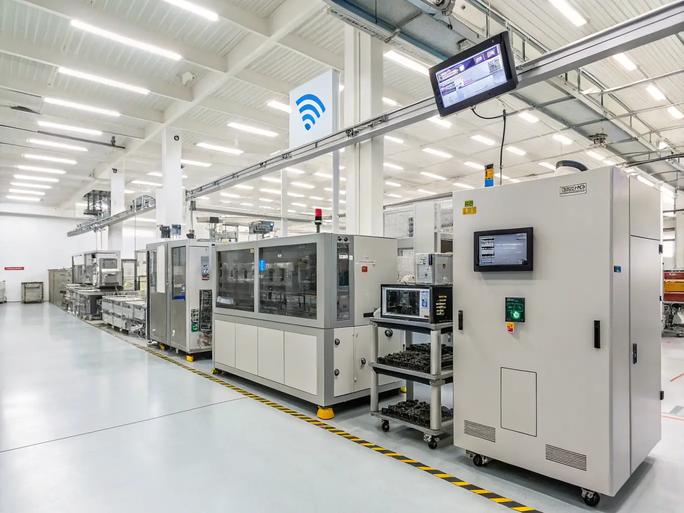 An image of edge computing devices deployed in an industrial setting, highlighting PYRALITH LTD's expertise in edge computing solutions.